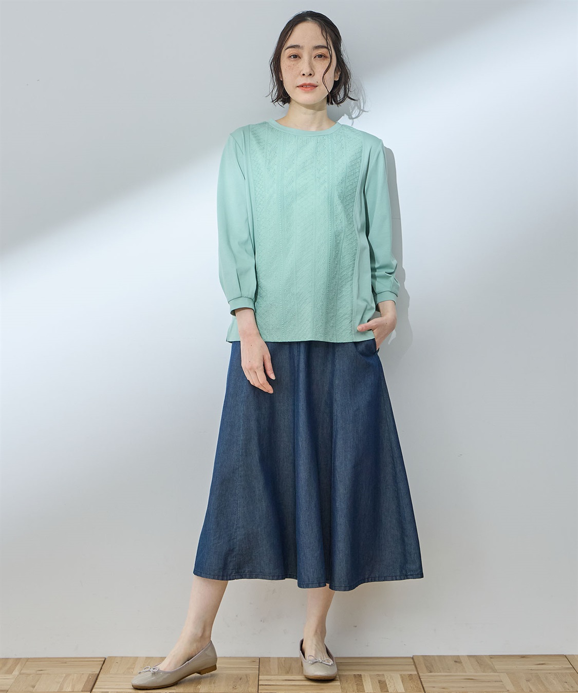 DECOY フロント刺しゅう切替プルオーバー_sub_11