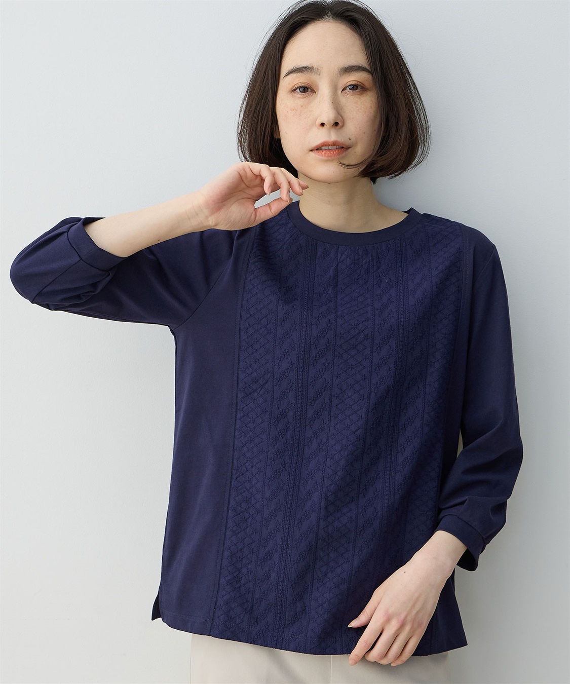 DECOY フロント刺しゅう切替プルオーバー_sub_13