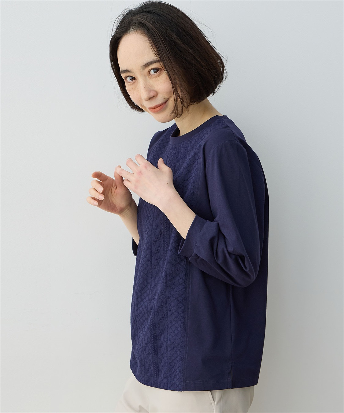 DECOY フロント刺しゅう切替プルオーバー_sub_15