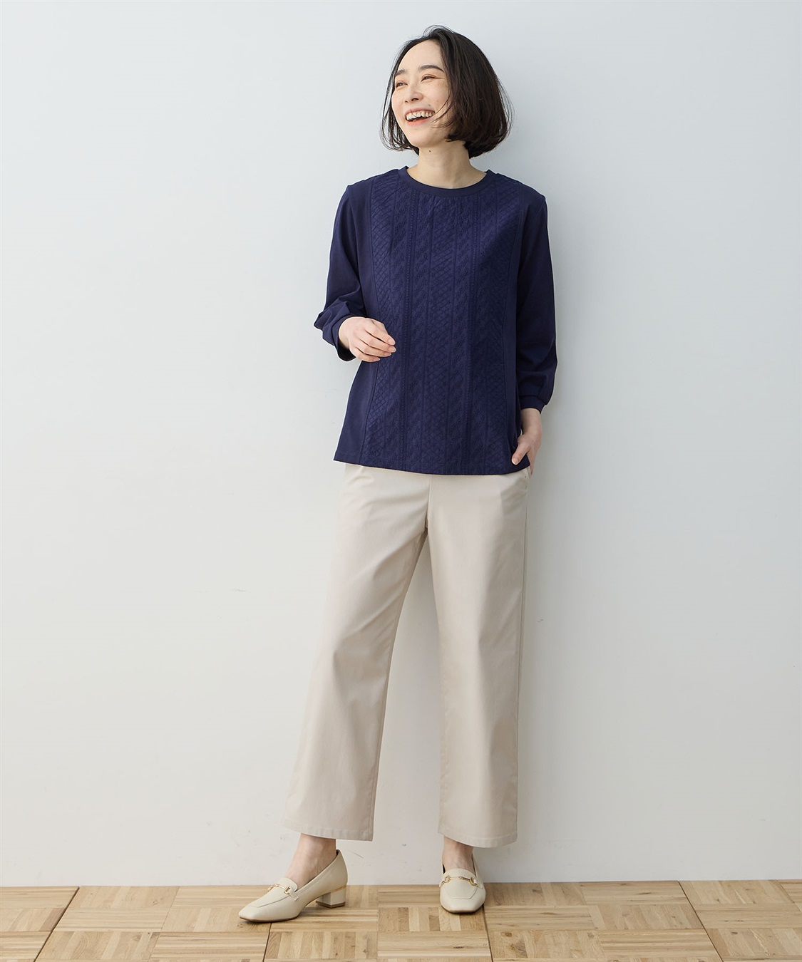 DECOY フロント刺しゅう切替プルオーバー_sub_16