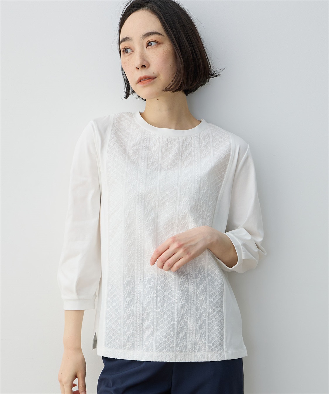 DECOY フロント刺しゅう切替プルオーバー_sub_17