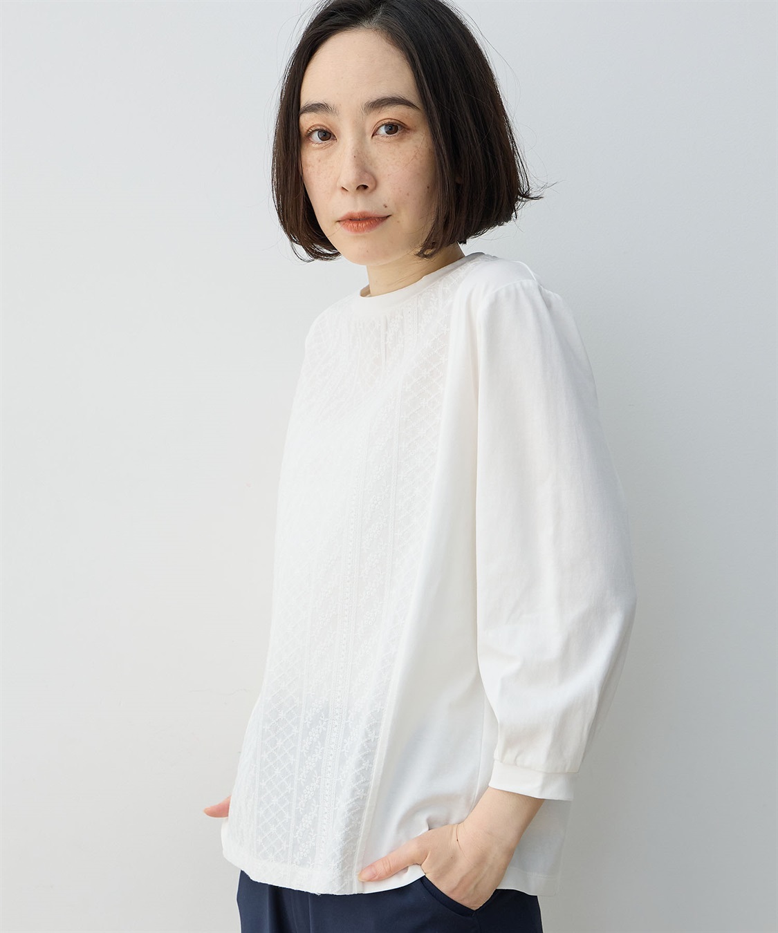 DECOY フロント刺しゅう切替プルオーバー_sub_18