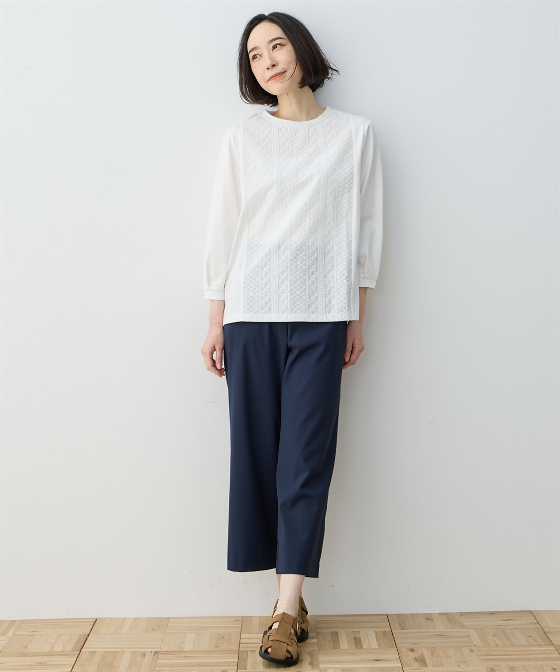 DECOY フロント刺しゅう切替プルオーバー_sub_20