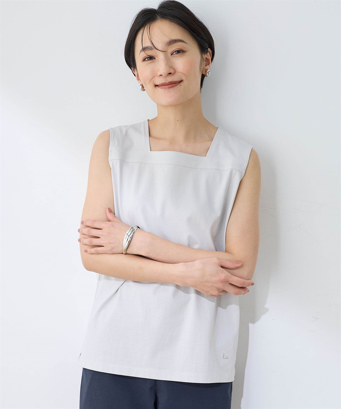 DECOY 【ひやさらコットン】【UVカット】スクエアタンクトップ_sub_1