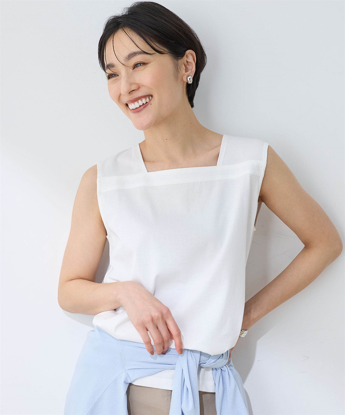 DECOY 【ひやさらコットン】【UVカット】スクエアタンクトップ_sub_2