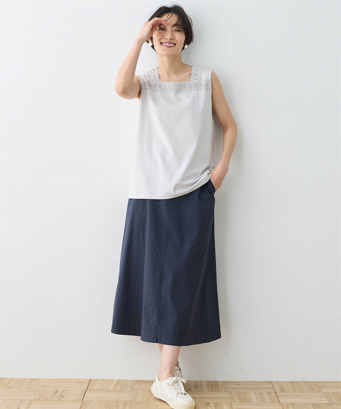 DECOY 【ひやさらコットン】【UVカット】レースタンクトップ_sub_12