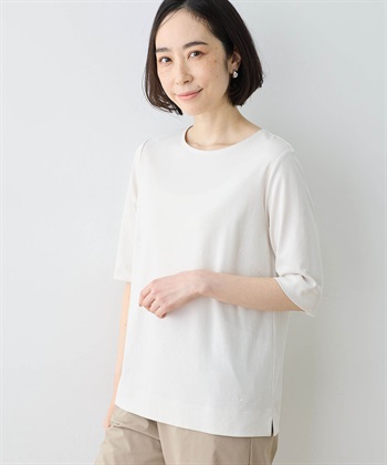 DECOY 【ひやさらコットン】【UVカット】6分袖リラックスTシャツ_subthumb_1