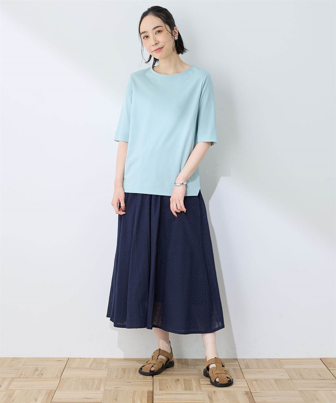 DECOY 【ひやさらコットン】【UVカット】6分袖リラックスTシャツ_sub_10