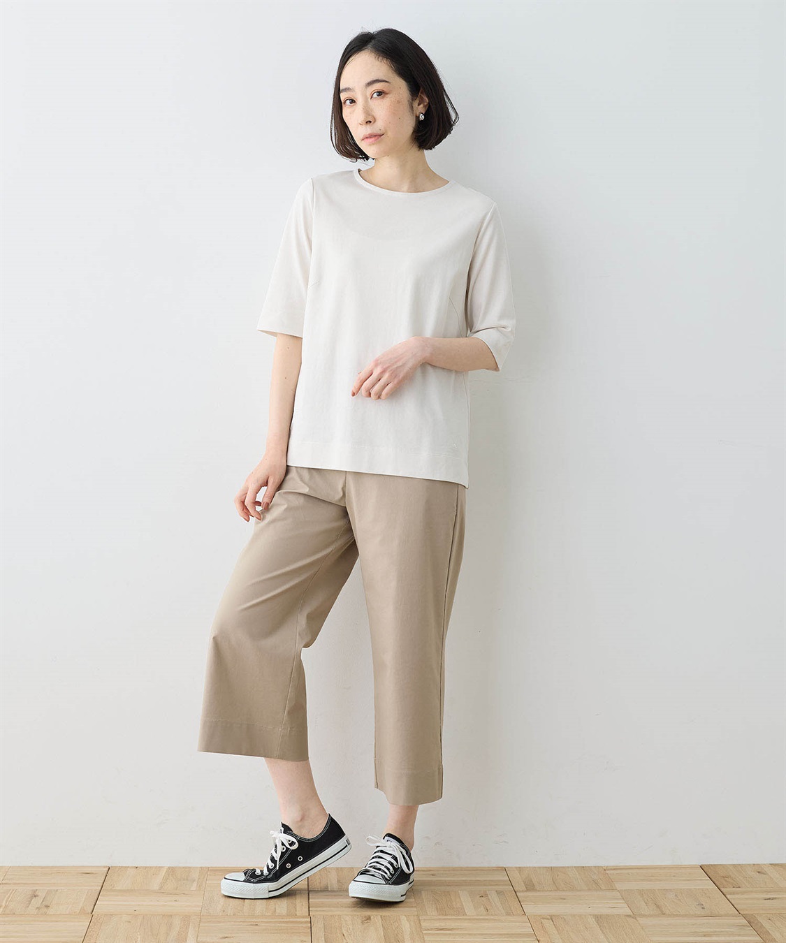 DECOY 【ひやさらコットン】【UVカット】6分袖リラックスTシャツ_sub_11