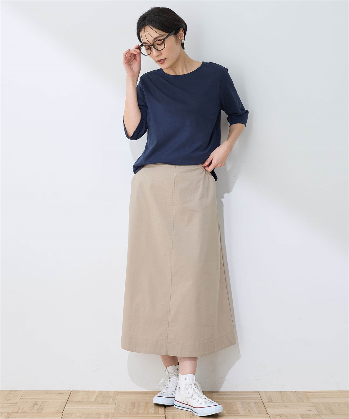 DECOY 【ひやさらコットン】【UVカット】6分袖リラックスTシャツ_sub_13