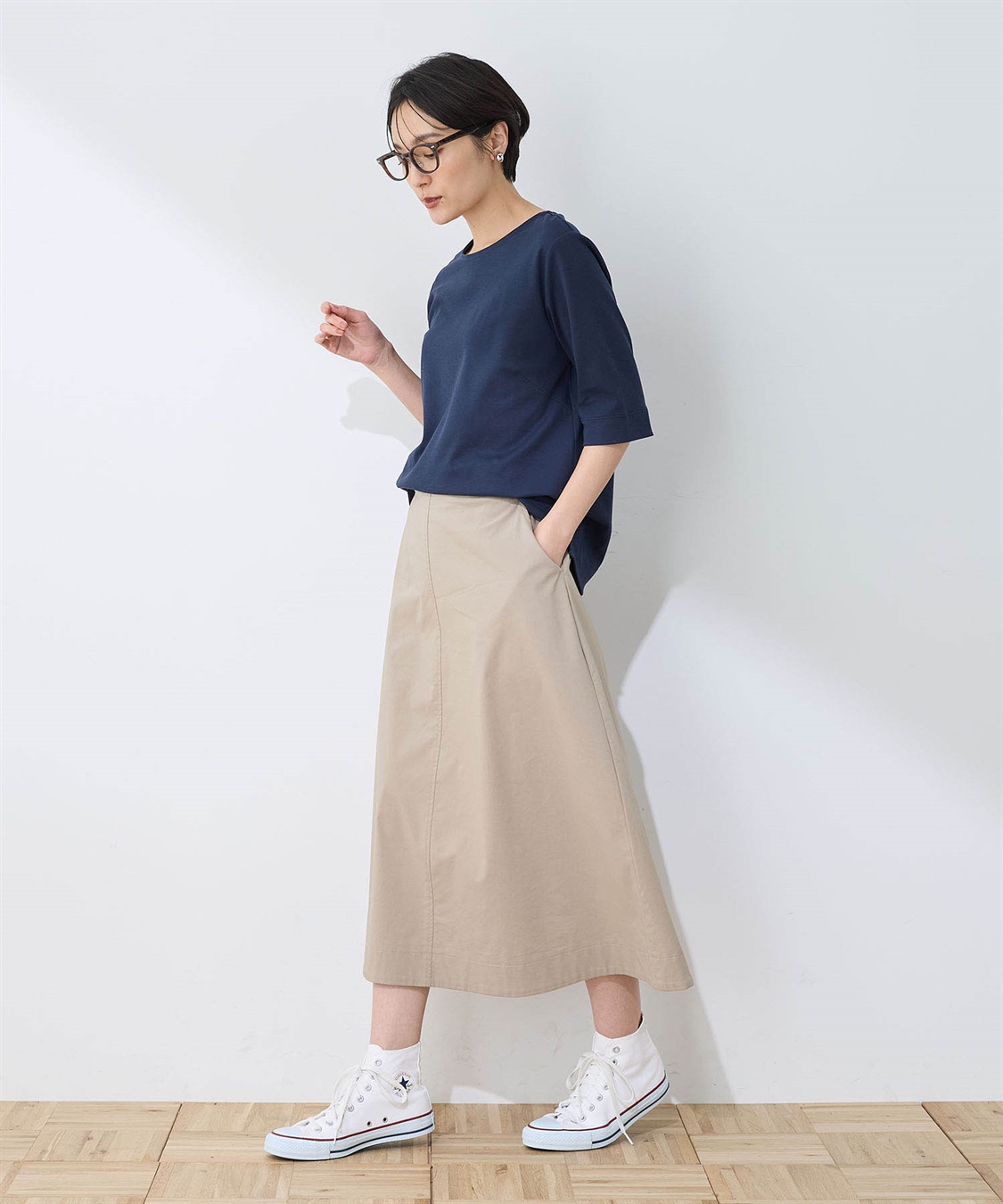 DECOY 【ひやさらコットン】【UVカット】6分袖リラックスTシャツ_sub_14