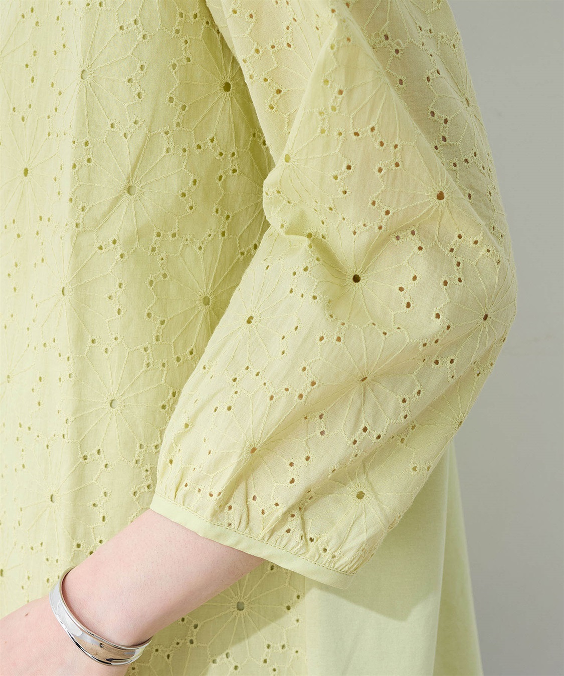 DECOY 【ひやさらコットン】【UVカット】刺しゅう切替Tシャツ_sub_7