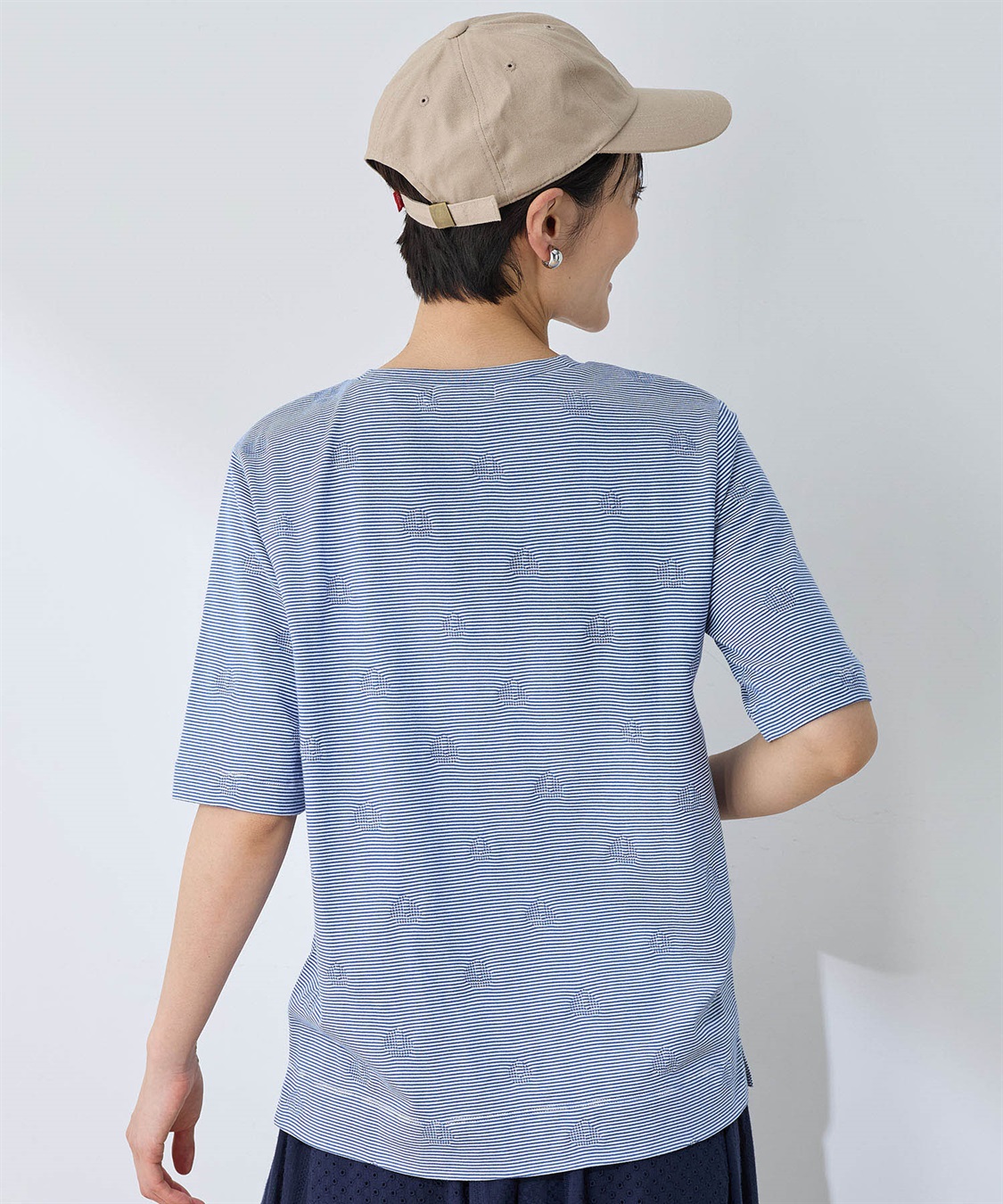 DECOY ボーダードットTシャツ_sub_3