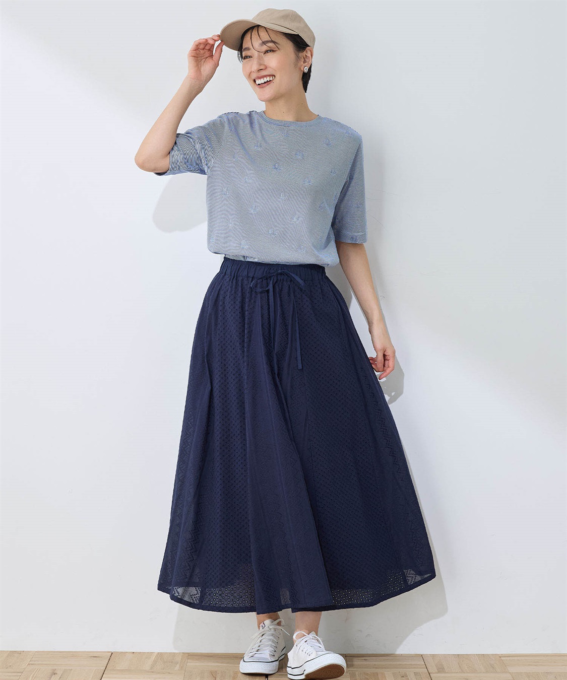 DECOY ボーダードットTシャツ_sub_9