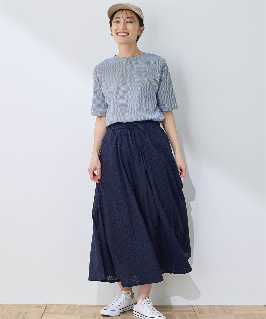 DECOY ボーダードットTシャツ_sub_10