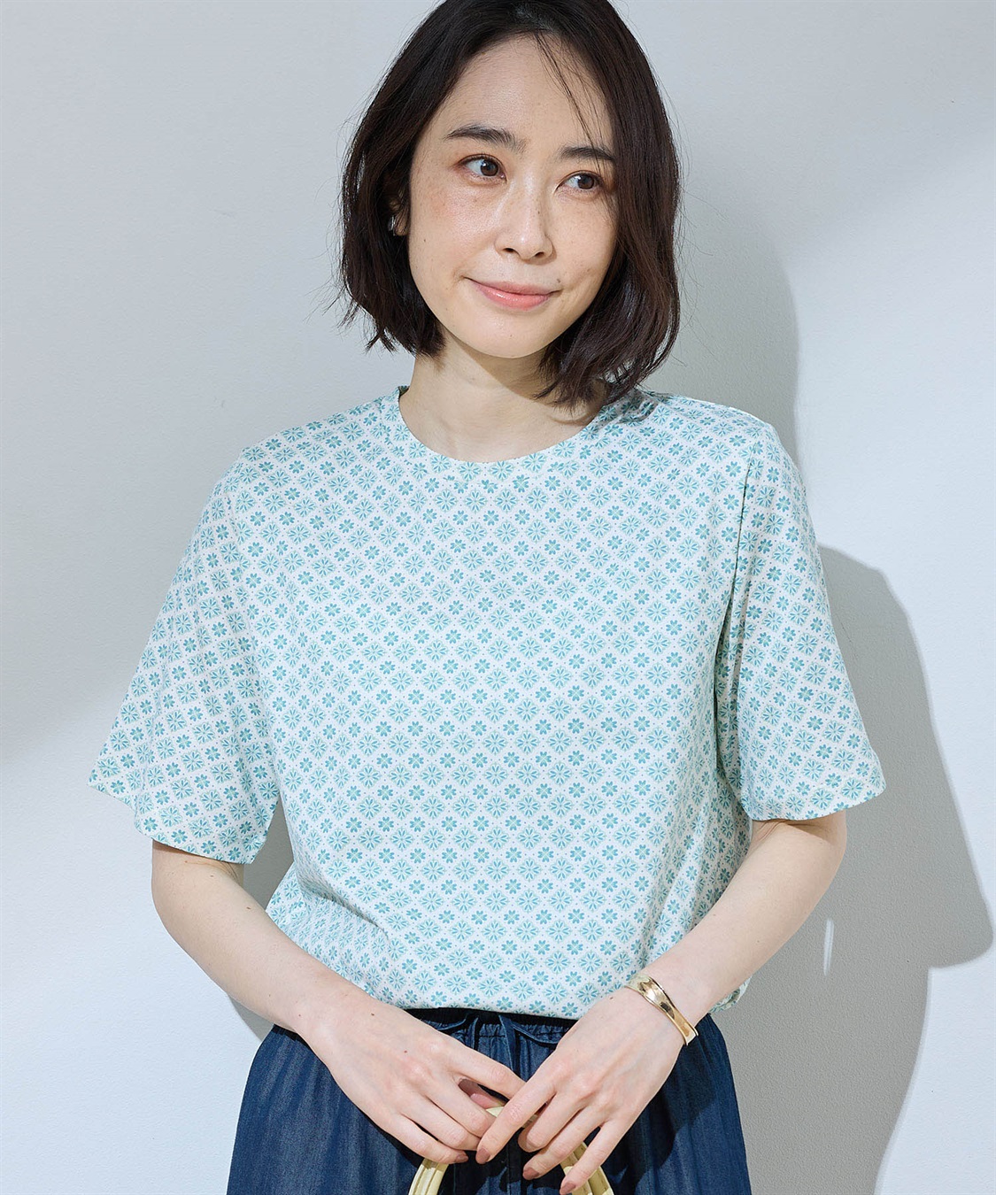 DECOY 【ひやさら】【UVカット】総プリントTシャツ_sub_1