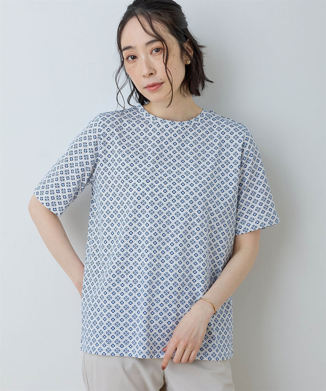 DECOY 【ひやさら】【UVカット】総プリントTシャツ_sub_2