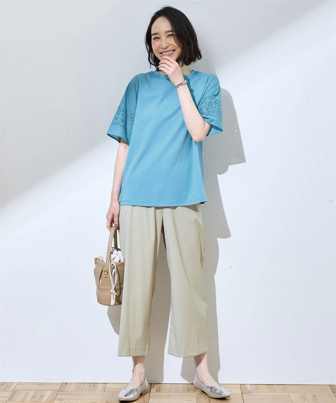 DECOY 【ひやさら】【UVカット】刺しゅうスリーブTシャツ_sub_13