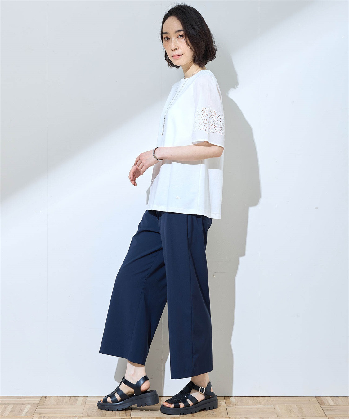 DECOY 【ひやさら】【UVカット】刺しゅうスリーブTシャツ_sub_14