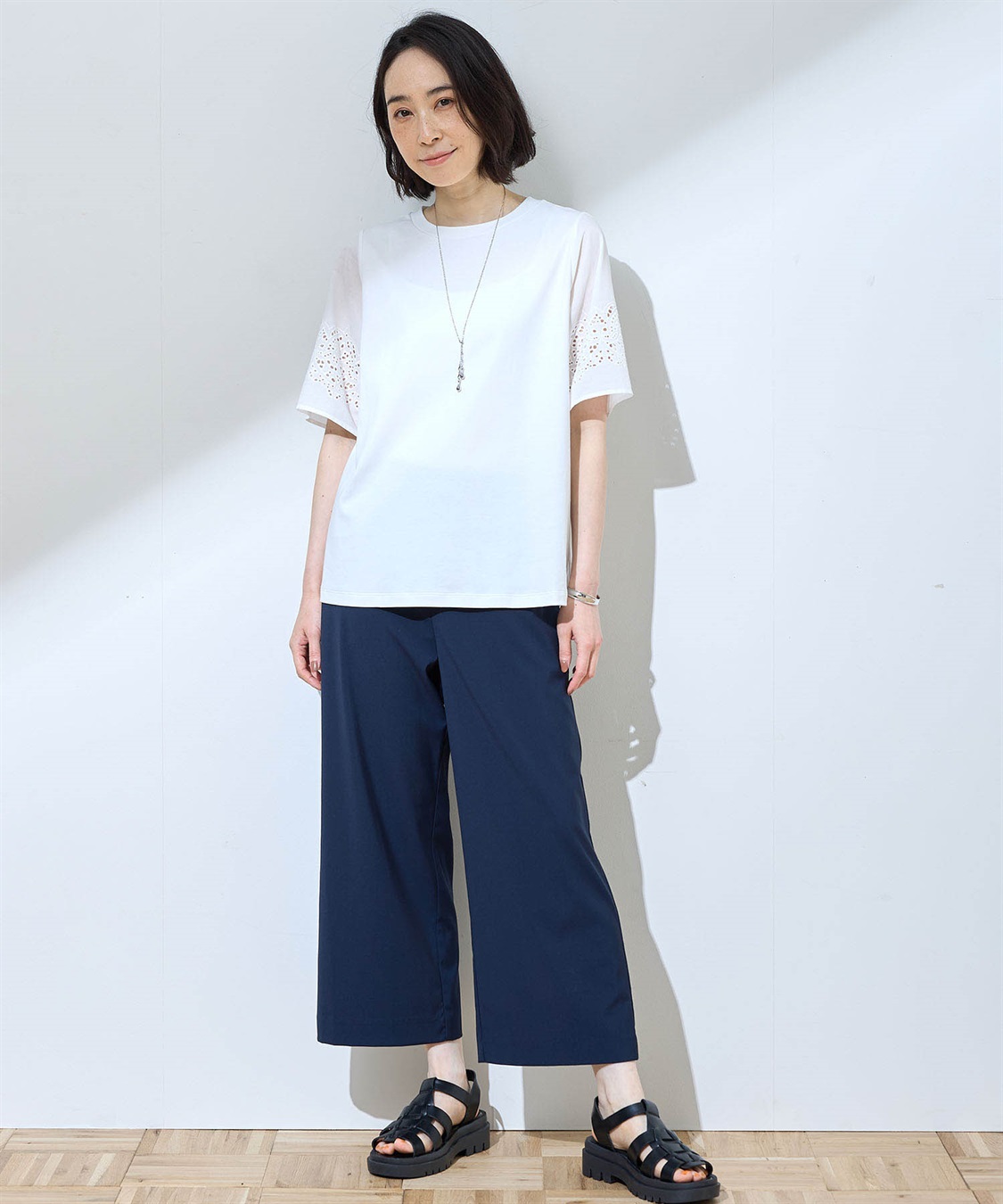 DECOY 【ひやさら】【UVカット】刺しゅうスリーブTシャツ_sub_15