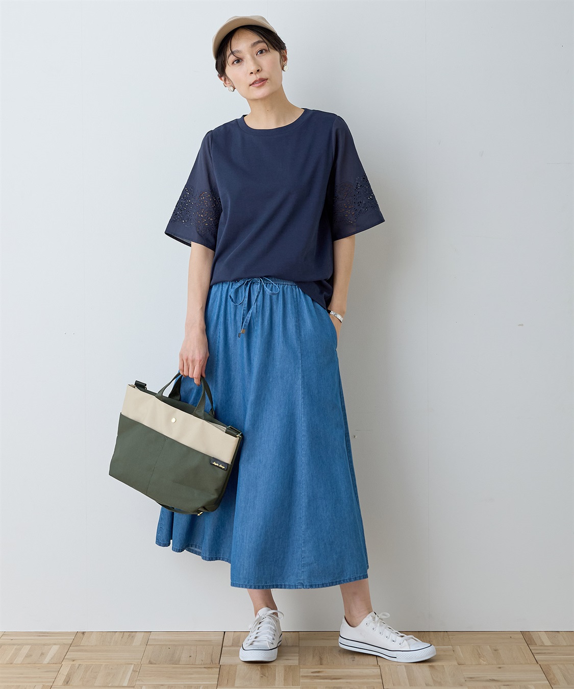 DECOY 【ひやさら】【UVカット】刺しゅうスリーブTシャツ_sub_16