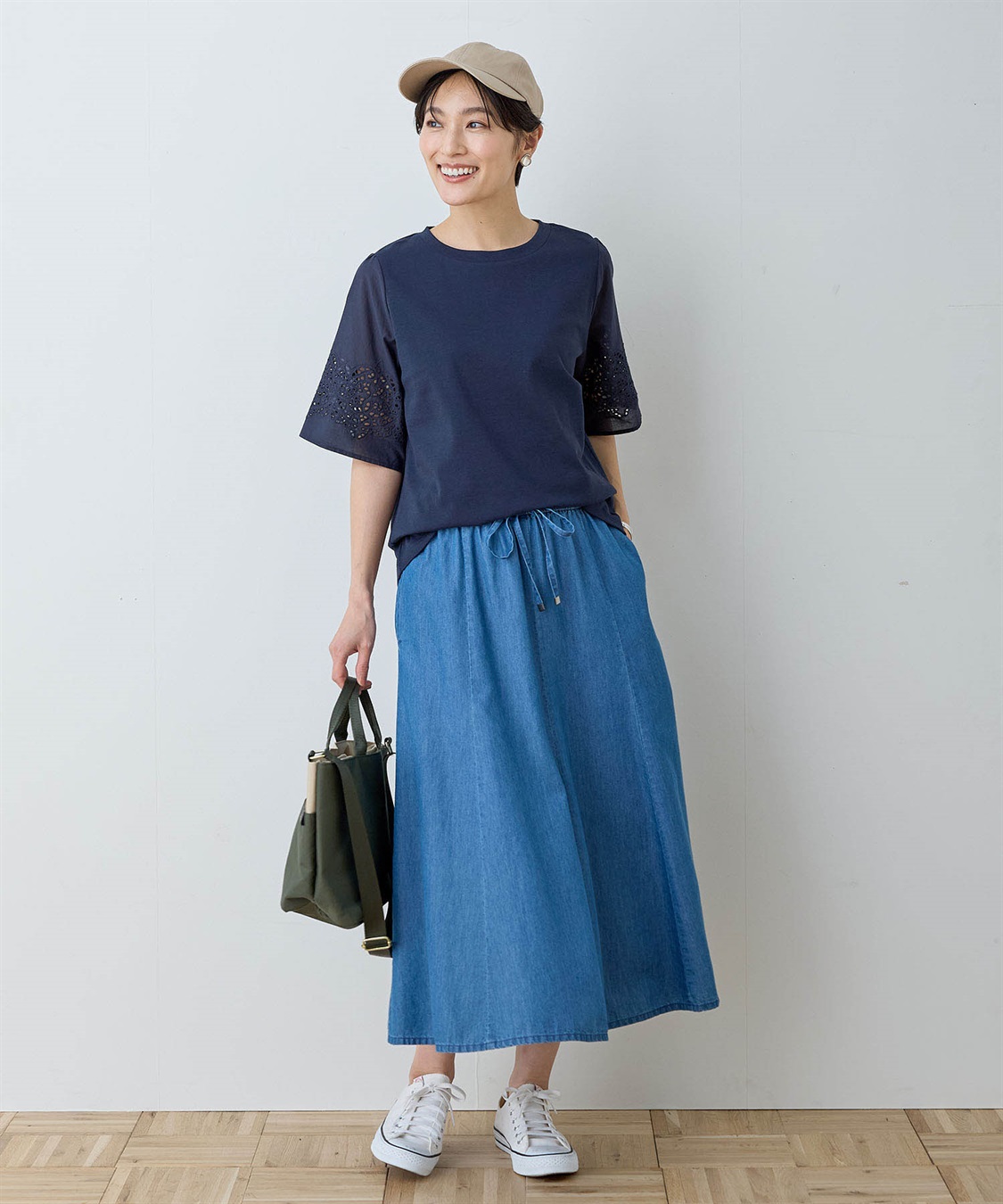 DECOY 【ひやさら】【UVカット】刺しゅうスリーブTシャツ_sub_17