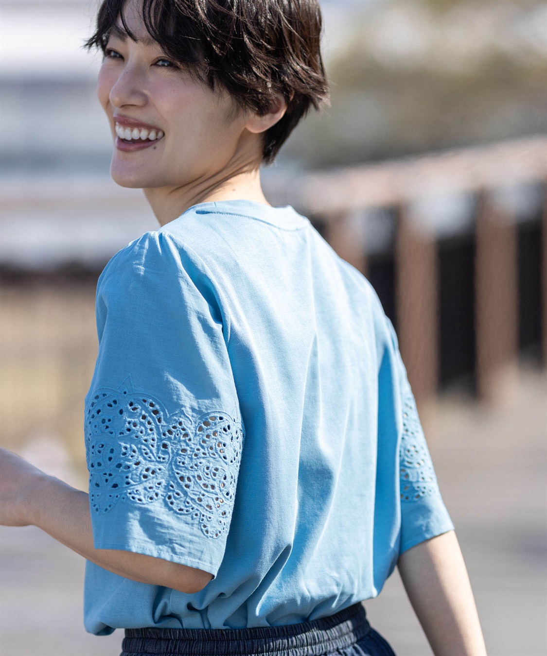 DECOY 【ひやさら】【UVカット】刺しゅうスリーブTシャツ_sub_18