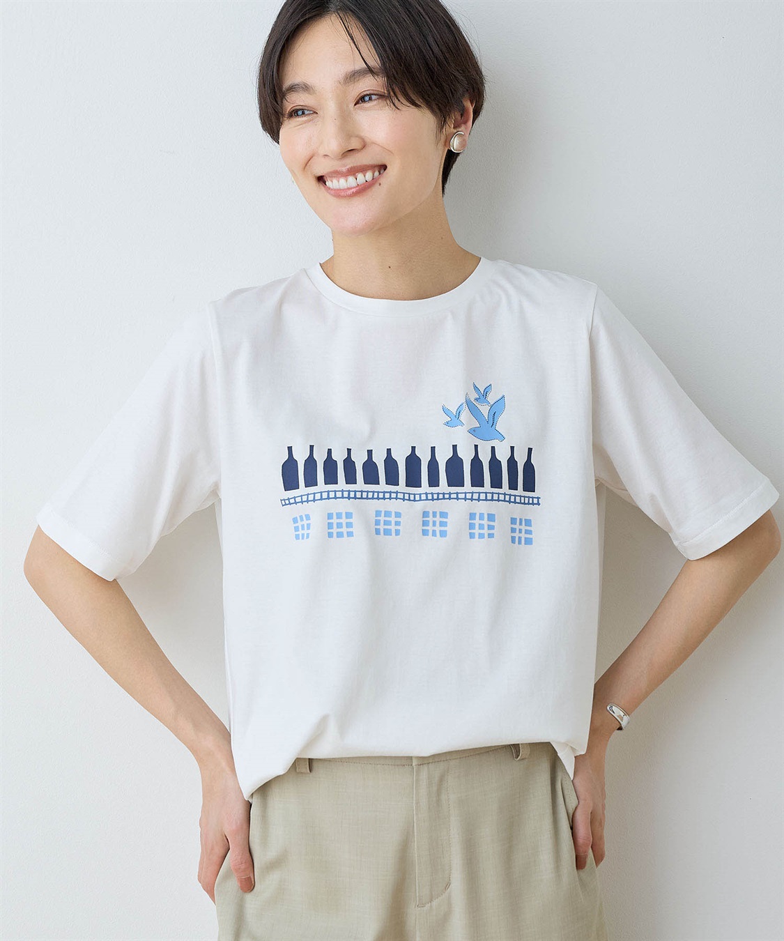 DECOY 【ひやさら】【UVカット】【友桝飲料コラボ】ロゴプリントTシャツ_sub_7
