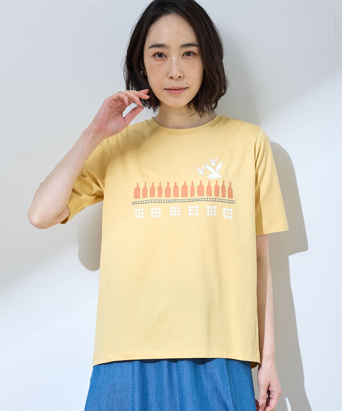 DECOY 【ひやさら】【UVカット】【友桝飲料コラボ】ロゴプリントTシャツ_sub_8