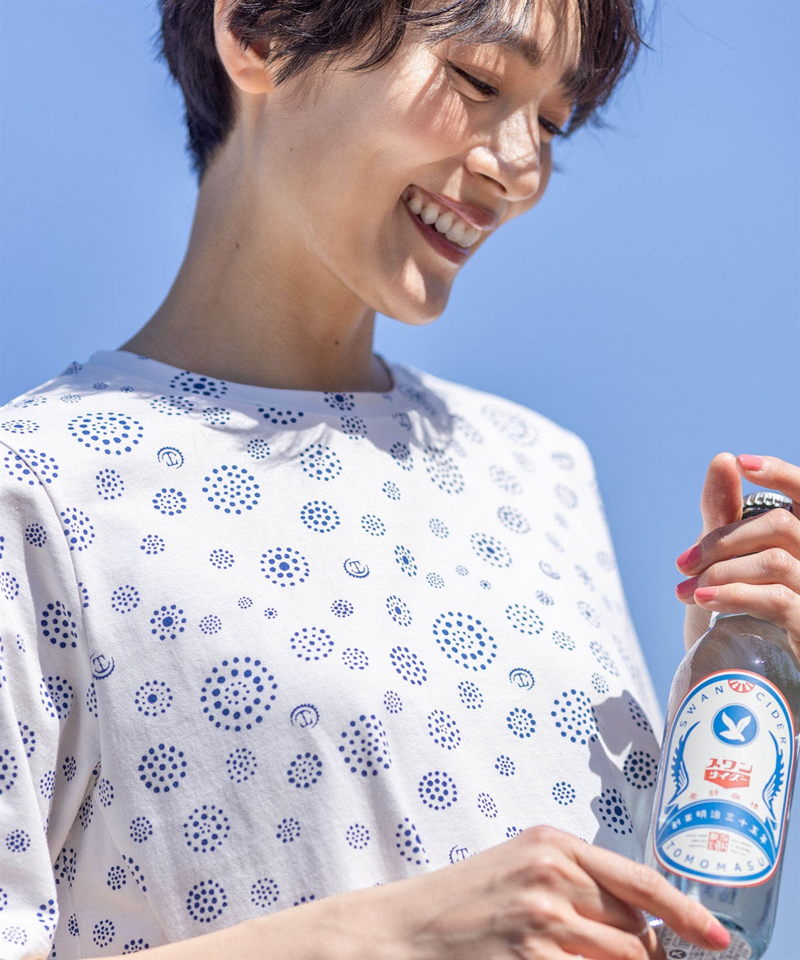 DECOY 【ひやさら】【UVカット】【友桝飲料コラボ】ドットロゴプリントTシャツ_sub_14