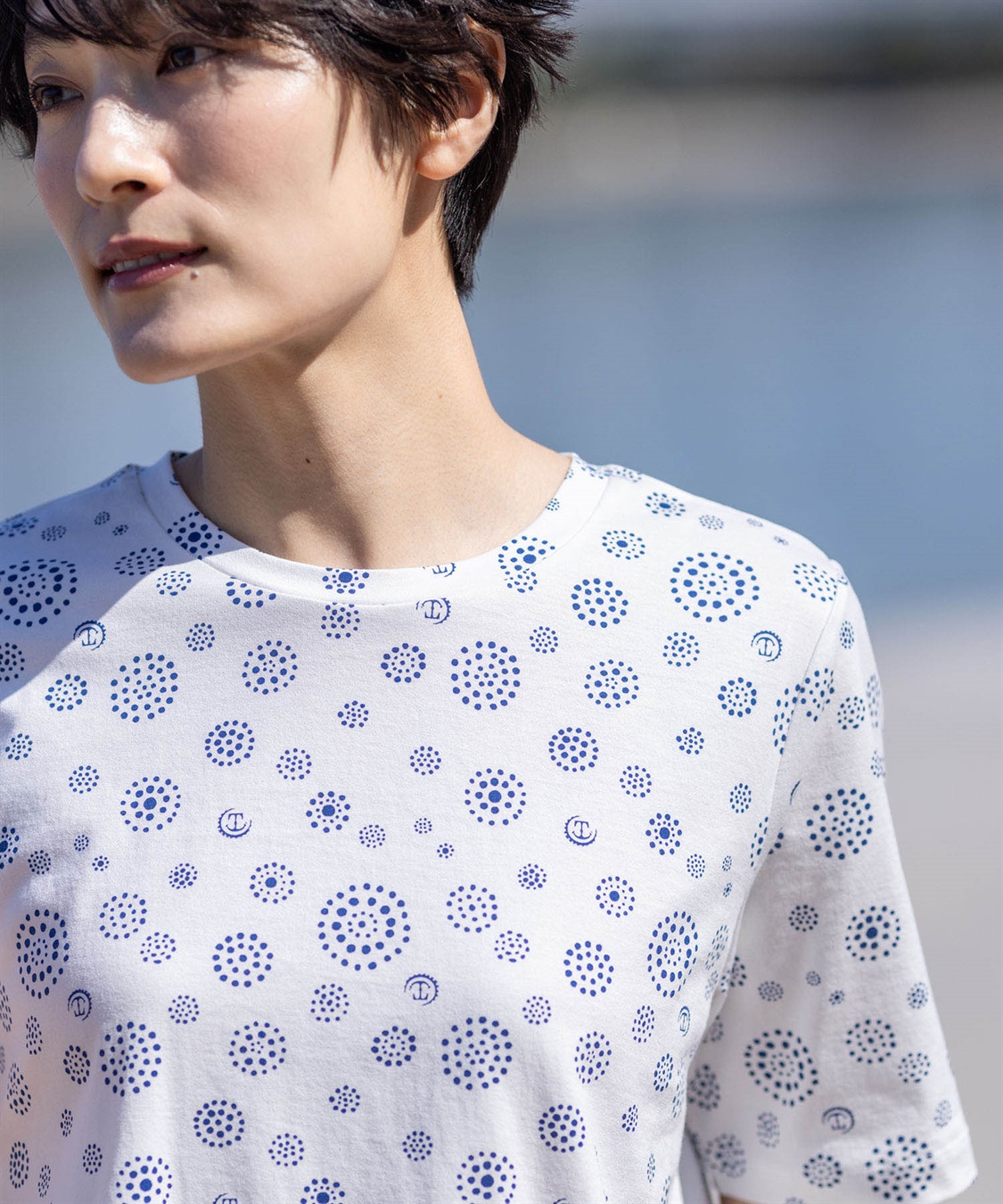 DECOY 【ひやさら】【UVカット】【友桝飲料コラボ】ドットロゴプリントTシャツ_sub_15