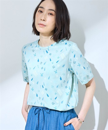 DECOY 【ひやさら】【UVカット】【友桝飲料コラボ】プリントチュニックTシャツ_subthumb_8
