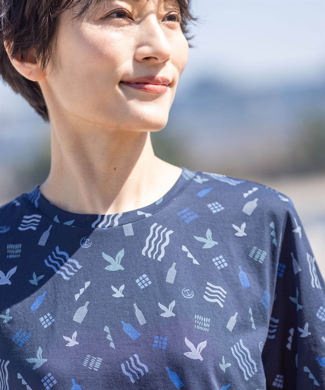 DECOY 【ひやさら】【UVカット】【友桝飲料コラボ】プリントチュニックTシャツ_sub_12