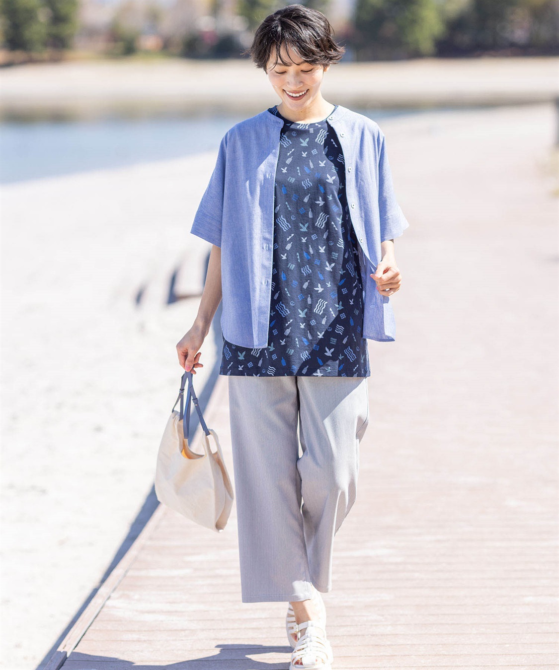 DECOY 【ひやさら】【UVカット】【友桝飲料コラボ】プリントチュニックTシャツ_sub_14