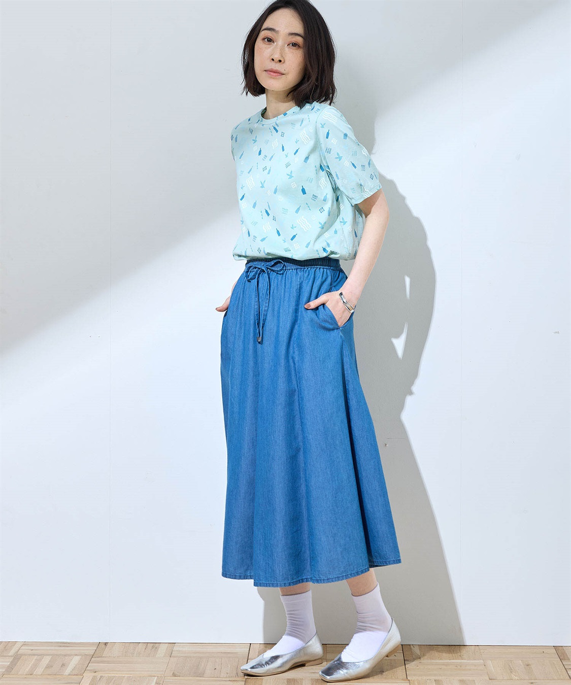 DECOY 【ひやさら】【UVカット】【友桝飲料コラボ】プリントチュニックTシャツ_sub_15