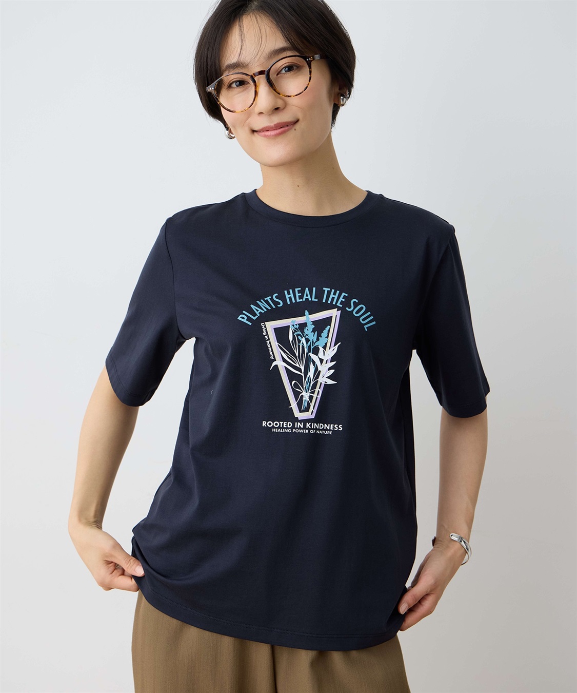 DECOY 【ひやさら】【UVカット】ロゴプリントTシャツ_sub_1