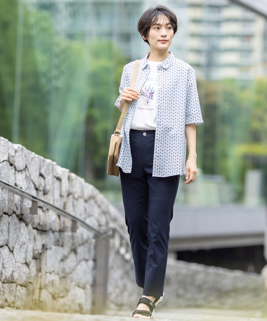 DECOY 【ひやさら】【UVカット】ロゴプリントTシャツ_sub_4