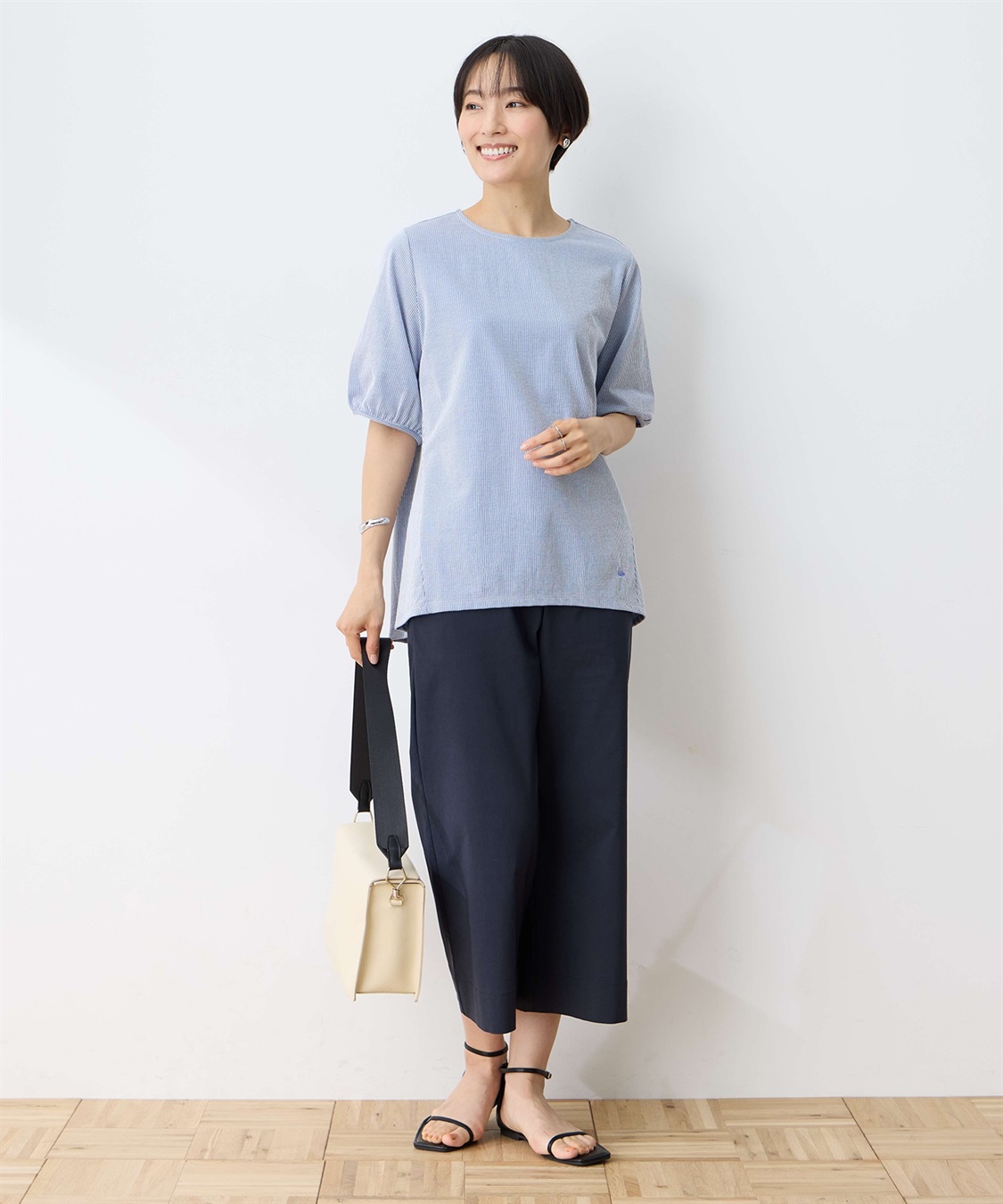 DECOY ストライプ切替プルオーバー_sub_5