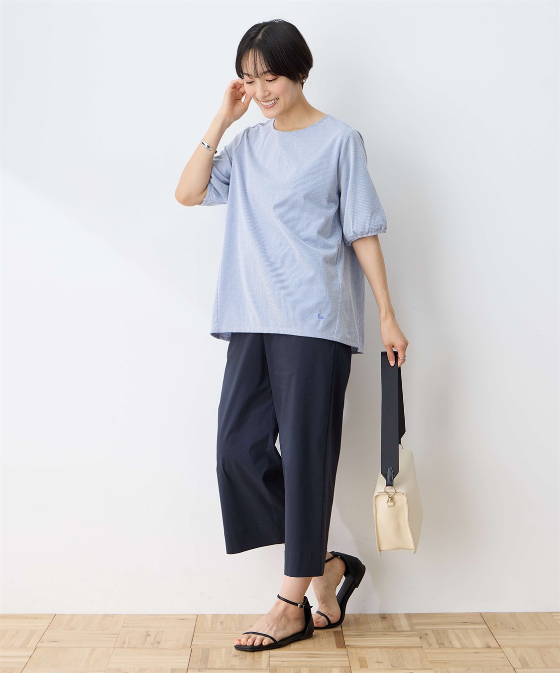 DECOY ストライプ切替プルオーバー_sub_6