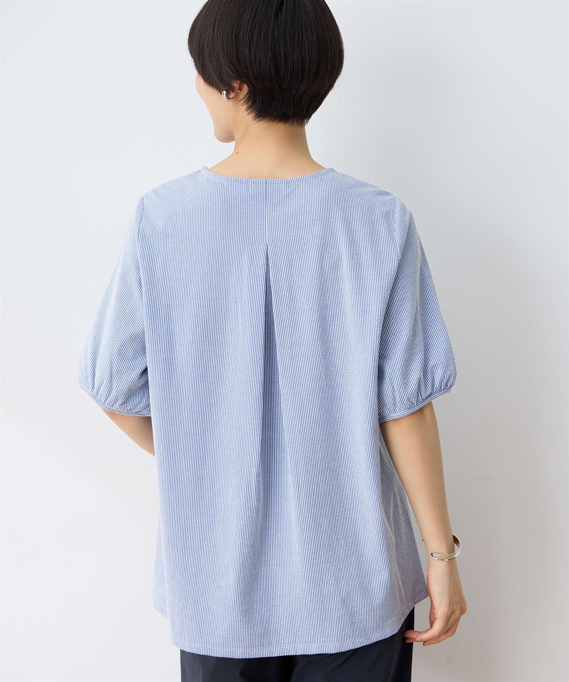 DECOY ストライプ切替プルオーバー_sub_8