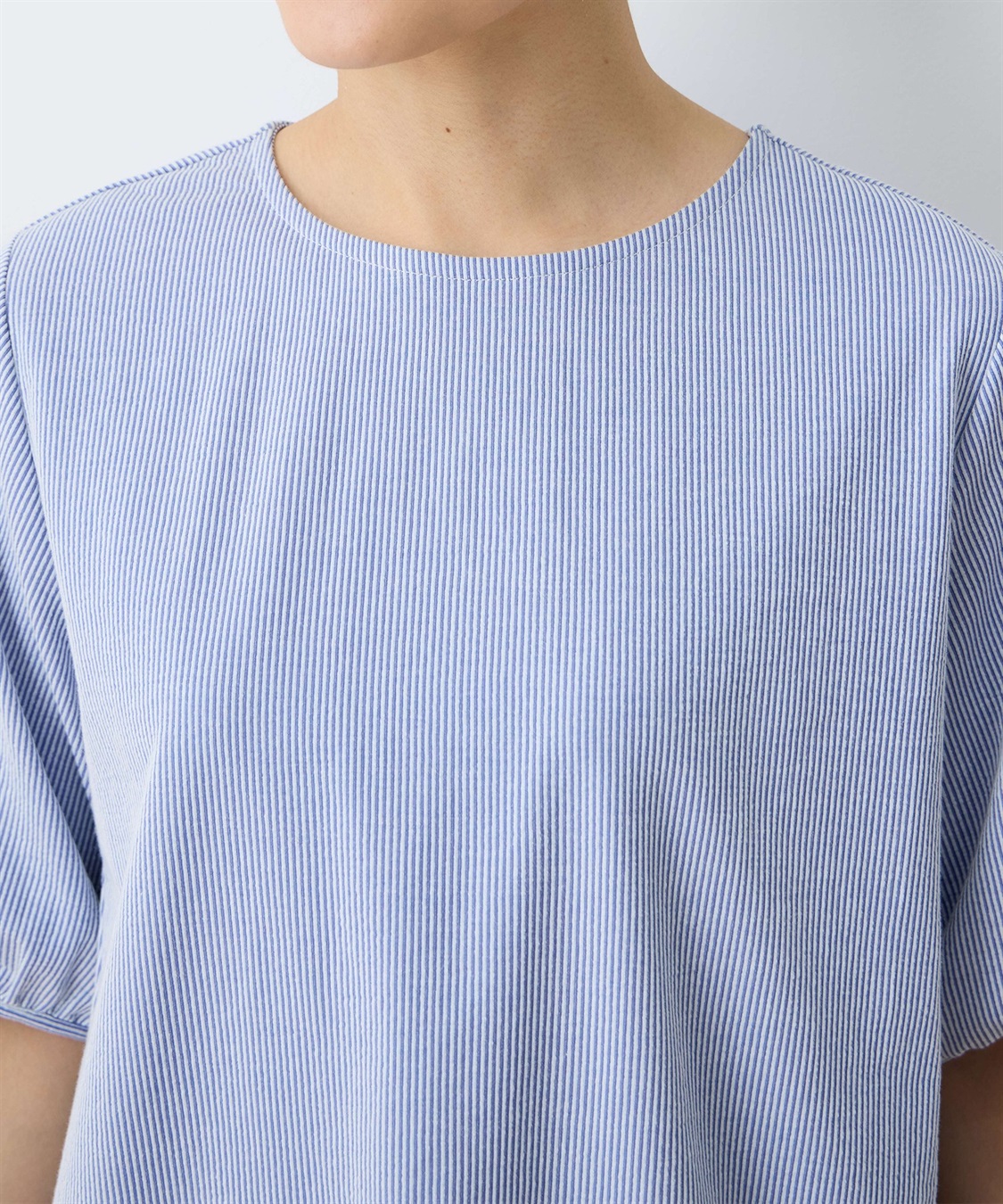 DECOY ストライプ切替プルオーバー_sub_10