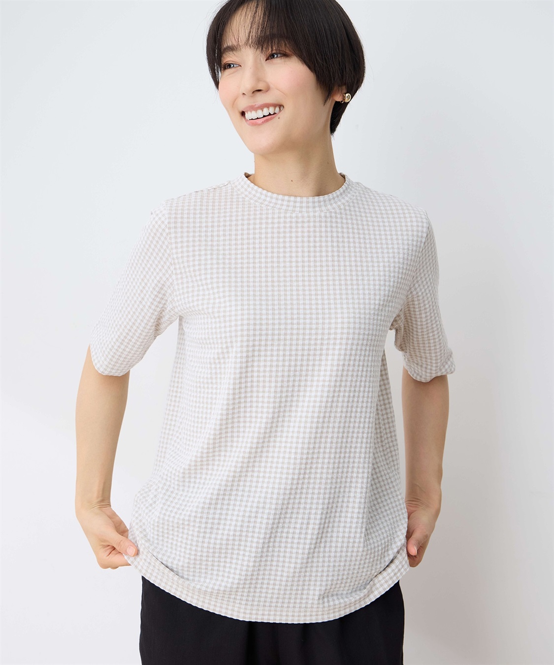 DECOY サッカーギンガムプルオーバー_sub_1