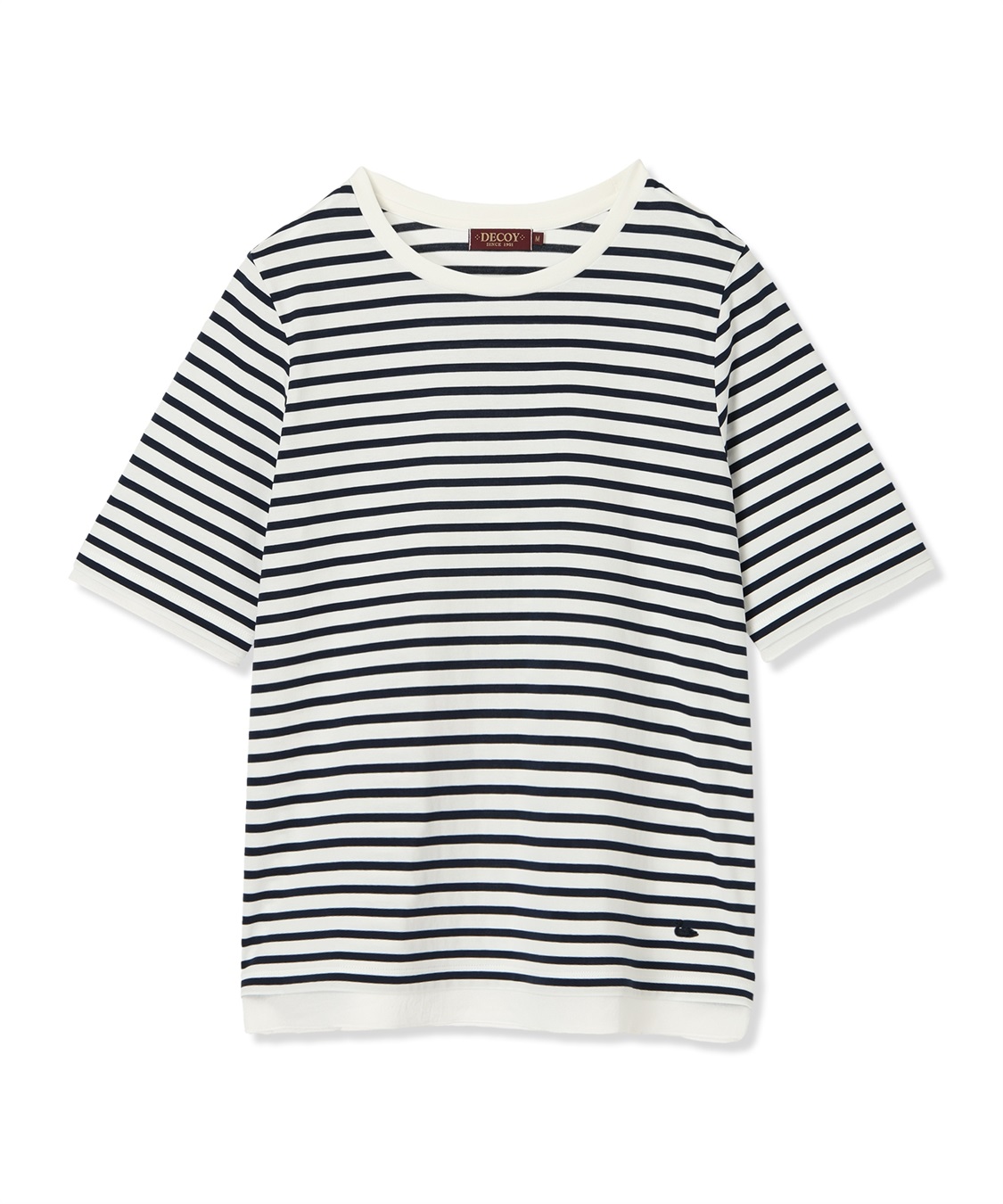 DECOY 部分シアーボーダーTシャツ_sub_12