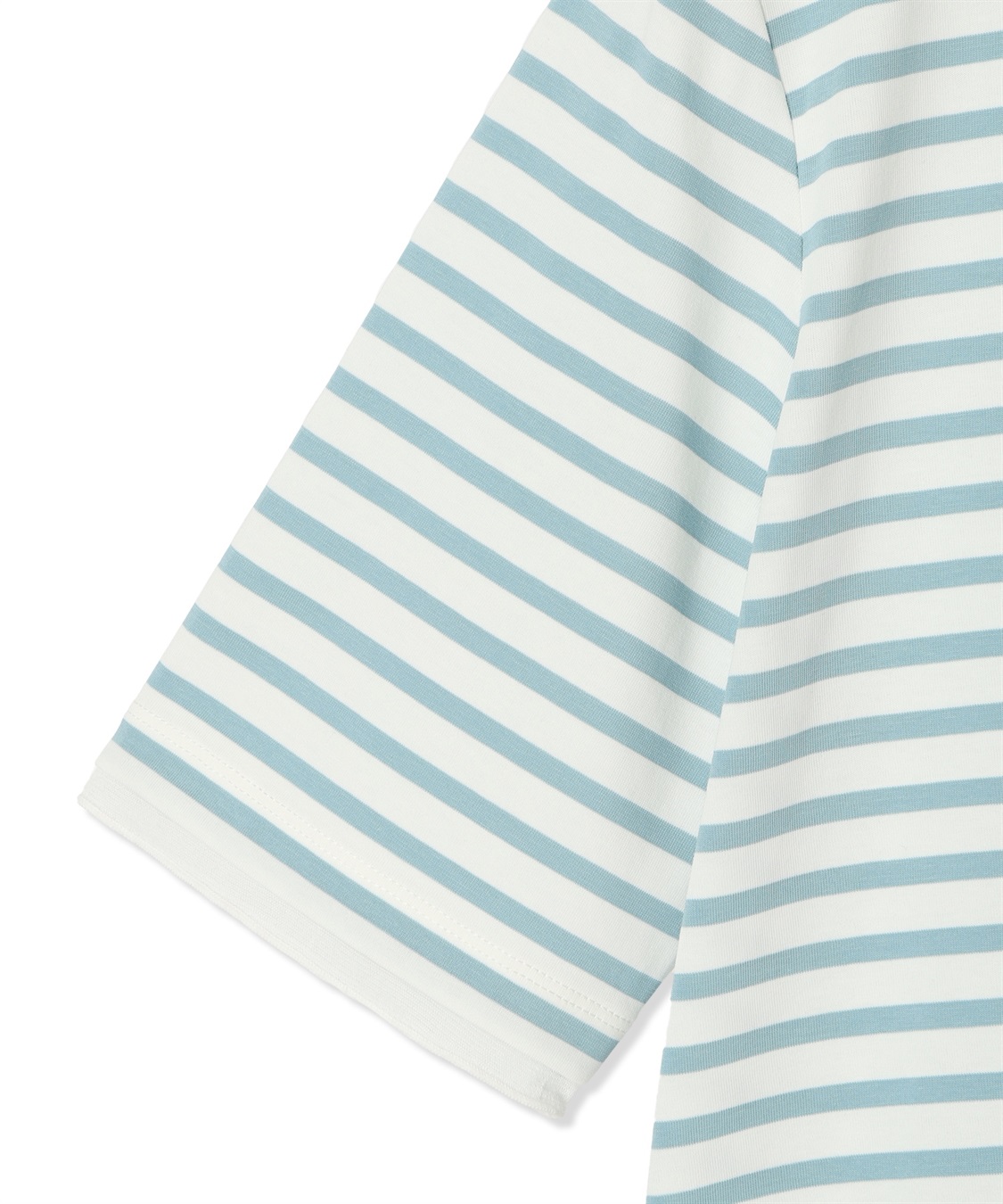 DECOY 部分シアーボーダーTシャツ_sub_16