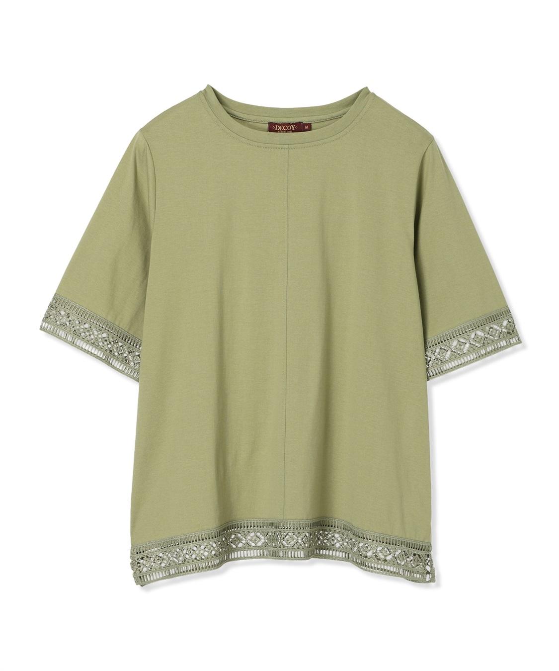 DECOY 【冷感】【UVカット】ひやさらコットンプレミアムレースＴシャツ_sub_20