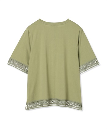 DECOY 【冷感】【UVカット】ひやさらコットンプレミアムレースＴシャツ_subthumb_21