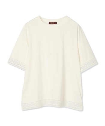 DECOY 【冷感】【UVカット】ひやさらコットンプレミアムレースＴシャツ_subthumb_28