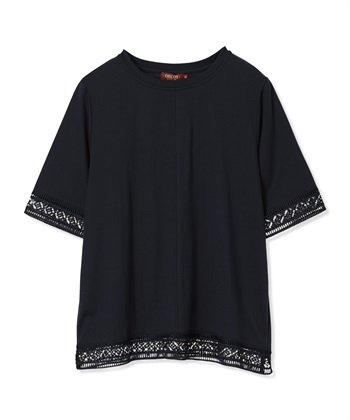 DECOY 【冷感】【UVカット】ひやさらコットンプレミアムレースＴシャツ_subthumb_29