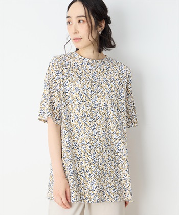 DECOY 【冷感】【UVカット】ひやさらコットンプレミアム袖ギャザーチュニックTシャツ_subthumb_4