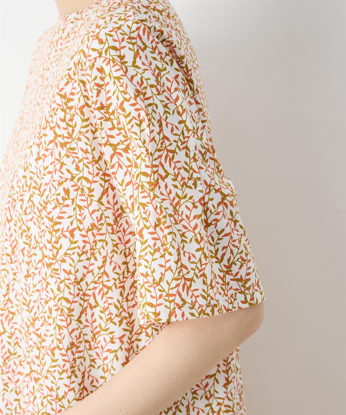 DECOY 【冷感】【UVカット】ひやさらコットンプレミアム袖ギャザーチュニックTシャツ_sub_15